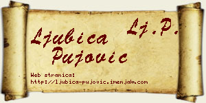 Ljubica Pujović vizit kartica